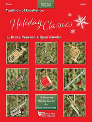 Tradition of Excellence Holiday Classics Flute band method book cover